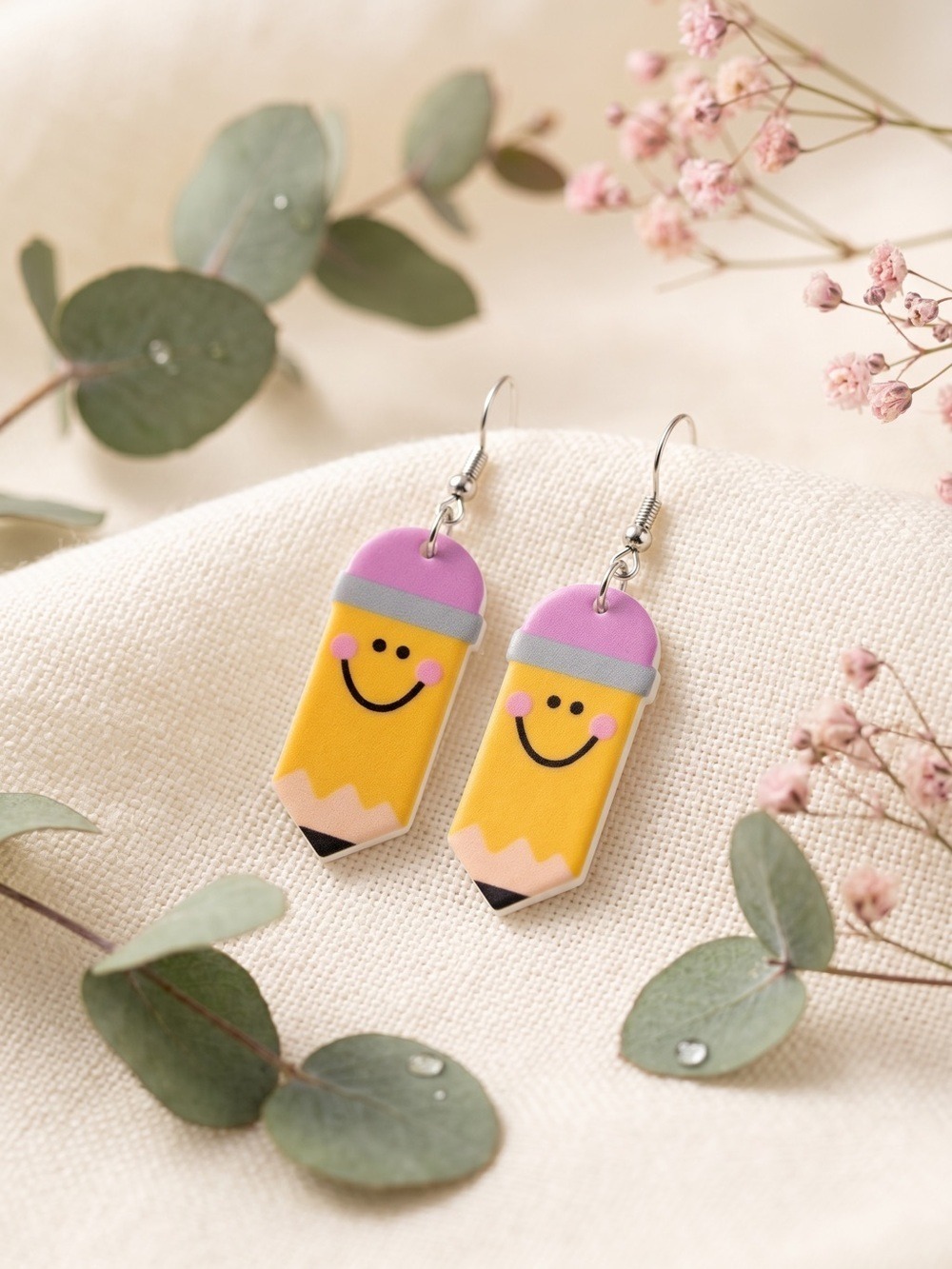 ✨5/$25✨bSmiley Pencil Earrings for Kids
